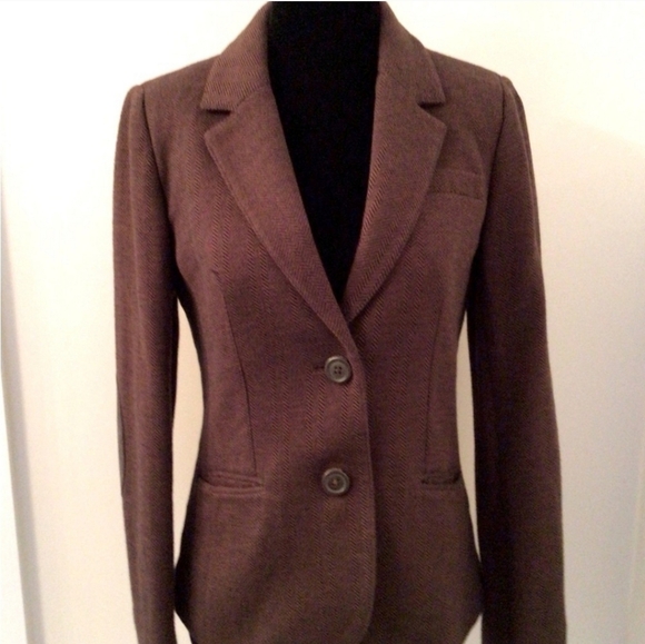 Joules Brown Herringbone Skirt Suit - size 6 - Picture 10 of 13